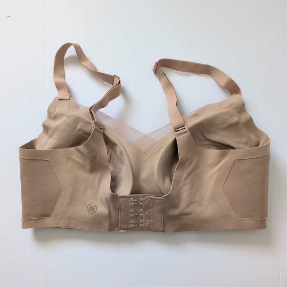Honeylove Nude Crossover Wireless Sand Seamless Padded Bra Size Small - Picture 5 of 9